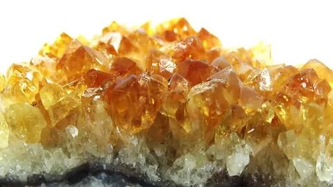 citrine geode geological crystals Arkivvideomateriale (100 %