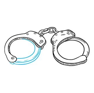 How to Draw Handcuffs - Really Easy Drawing Tutorial