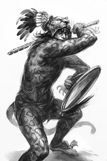 Hillfolk: Jaguar Warrior Aztec art, Mayan art, Aztec warrior