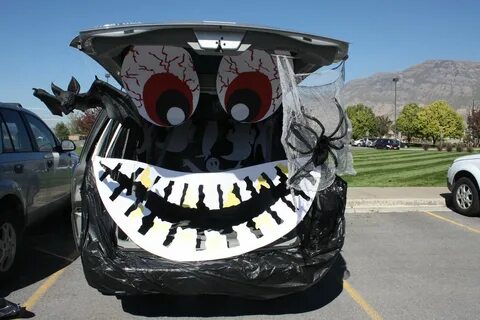 Decor Trunk Or Treat Ideas For Decorating With Two Eyes And 
