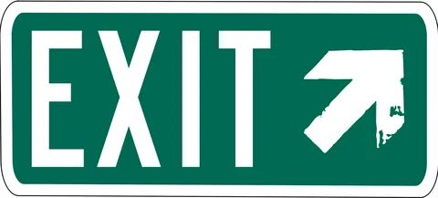 exit sign - Clip Art Library