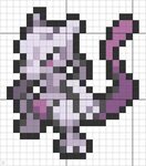 150 Mewtwo Pixel art pokemon, Pixel art, Grille pixel art