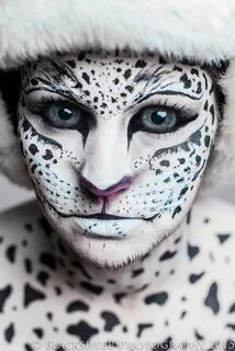 Snow Leopard-8 Animal makeup, Halloween makeup inspiration, 