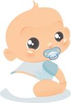 Cute And Funny Baby Boy Clip Art Images On A Transparent - B