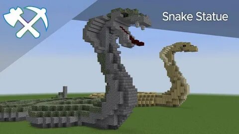 How to Build a Snake Statue Minecraft Tutorial - YouTube