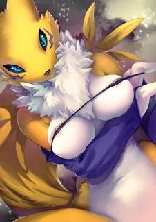 Xbooru - 1girl 1girl anthro breasts digimon furry kane780302