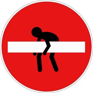 Stick Figure - Traffic Sign - (2391x2362) Png Clipart Downlo