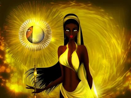Oshun Yoruba Goddess of Beauty, The Sun and Gold by Jorge Oc