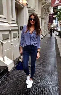 Informal-Work-Outfits-With-Sneakers Casual Work Outfits idea