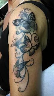 Butterflys Tattoo Schmetterling tattoo, Tattoo arm frau blum