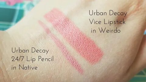 Urban Decay Vice Cream Lipstick in Weirdo & 24/7 Lip Pencil 