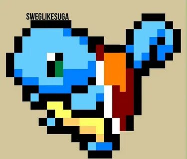 Squirtle Pixel Art Mudkip Sprite Bit Line Symbol Transparent