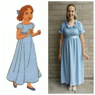 Upcycled Peter Pan Costume Wendy Darling Costume light Blue 