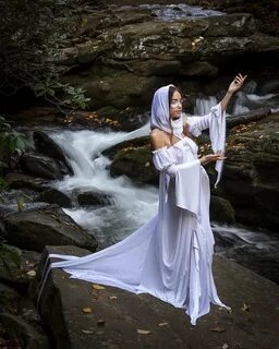 River Maiden Goddess Ensemble, Water Nymph Dress, Fairy Cost