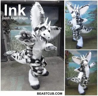 Ink the Dutch Angel Dragon by LilleahWest Fursuit furry, Dra