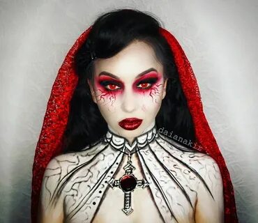 daiana kir Vampire makeup halloween, Halloween costumes make