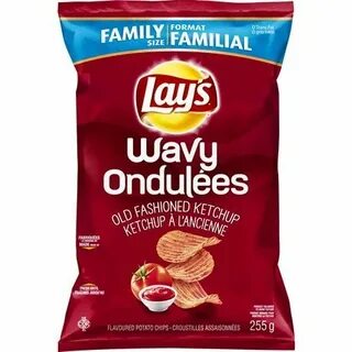 Lays ® Wavy Old Fashioned Ketchup Potato Chip Walmart Canada