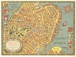 Map of Old Boston Capron 1929 : nwcartographic.com - New Wor
