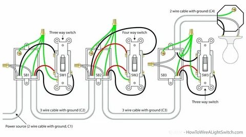 How To Wire 3 Light Switches In One Box Diagram 2 Way Switch