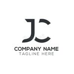 Creative Letter JC Logo Design Vector Template. Initial Link