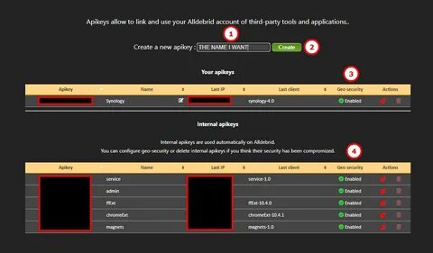 How to manage your Apikeys - Alldebrid Help