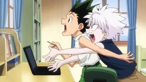 I spike Killua and Gon and eat spaghetti Я шипперю и ем стек