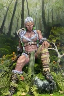 Orc Woman - Chronos Miniatures, Worlds of Fantasy by Josh_Un