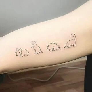 Wrist tattoo animals Dinosaur tattoos, Trendy tattoos, Minim