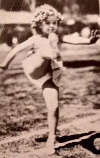 Shirley Temple, showing some awesome athletic skills, 1935. 