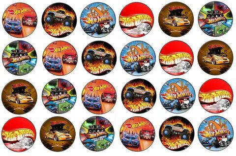 TOP QUALITY HOT WHEELS edible Cake decoration cupcake topper