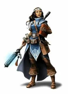 DnD female druids, monks and rogues - inspirational Characte