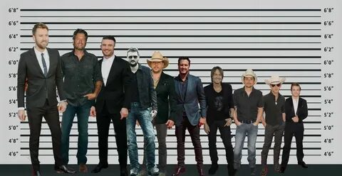 Country Music Stars in Height Order - One Country