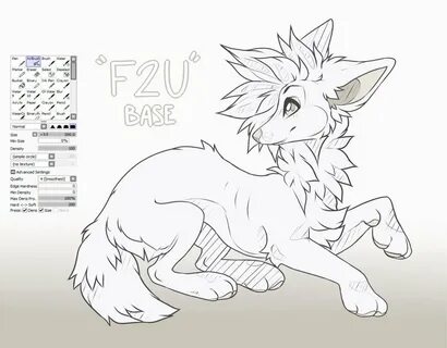 F2U Wolf Base Furry - Soplar Wallpaper