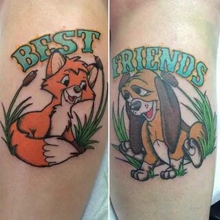 fox and the hound tattoos . Disney tattoos, Tattoos for daug