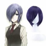 Tokyo Ghoul Touka Kirishima Cosplay Wig Purple Anime wigs, T