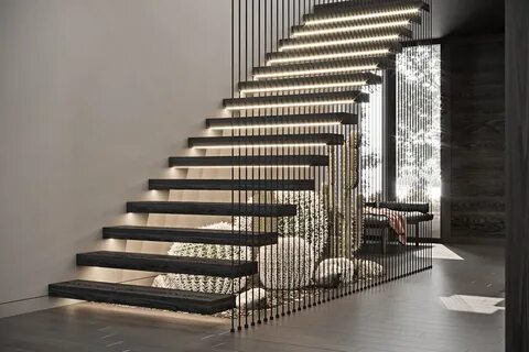 51 Stunning Staircase Design Ideas Houses in poland, Modern 