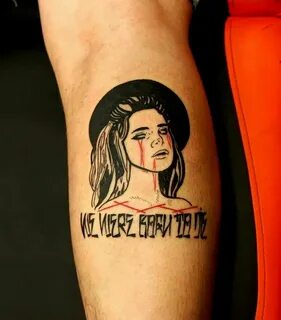 Lana Del Rey tattoo made by Peter from Skin City Tattoo Nott