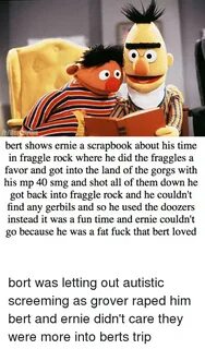 Bert Shows Ernie a Scrapbook About His Time in Fraggle Rock 