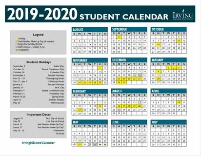 Irving Isd District Calendar For 2022-23 - July 2022