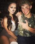 Cute deer and hunter couples costume Diy halloween costumes 