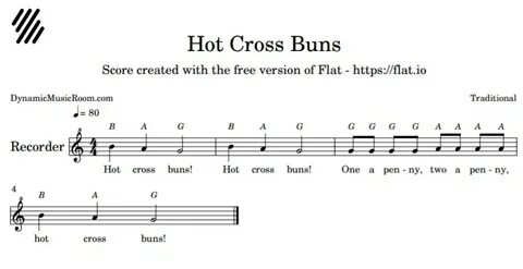 How To Play Hot Cross Buns On The Recorder For Beginners - D