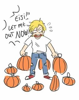 Ash is scared of pumpkins. Banana Fish Fishing memes, Fish, 