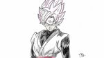 Drawing Black Goku Super Saiyan Rose (GOD) from Dragon Ball 