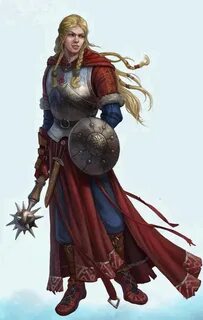 Human Female Cleric Fantasy female warrior, Medieval fantasy
