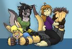 A captive and tickled Roo boy by Caroos-Dungeon on DeviantAr