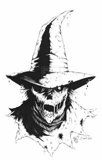 scarecrow scary drawing - Google Search Scary drawings, Cree