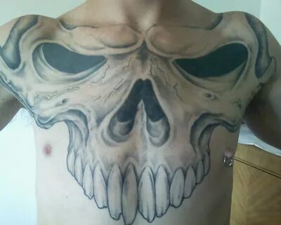 Skull Chest Tattoos - Skull and Chest Tattoo