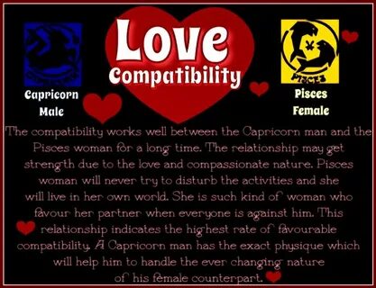 Love Compatibility CAPRICORN male & PISCES female. Pisces an