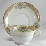 Noritake Occupied Japan Cup & Saucer Set - Rose China With G