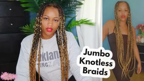 Blonde Extended Jumbo Knotless Box Braids (neat & easy) - Yo